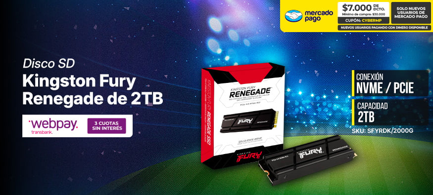 Unidad de Estado Sólido Kingston Fury Renegade de 2TB